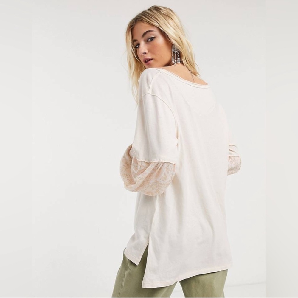 SMALL Free People We The Free Jade Long Sleeve Top - Picture 3 of 16